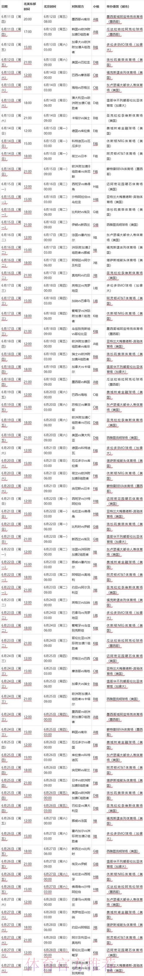 世界杯比赛时间下载 世界杯比赛时间下载